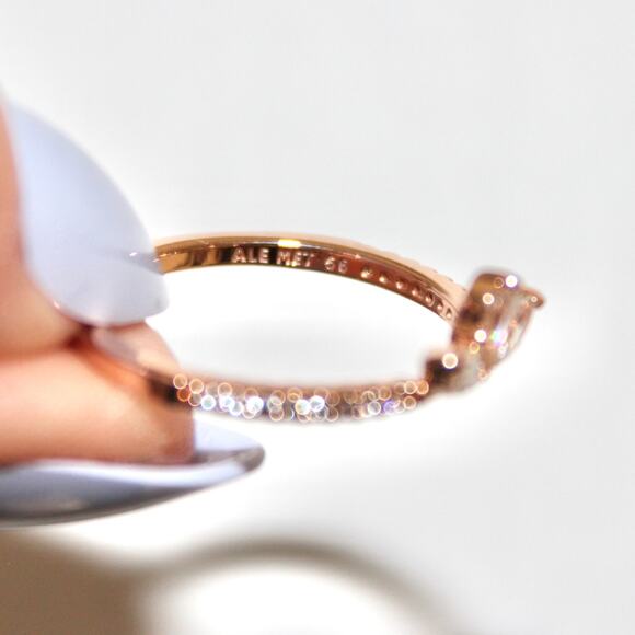 Pandora Sparkling Herbarium Cluster Ring Rose Gold Plated Size 56 (7.5) - Picture 3 of 16